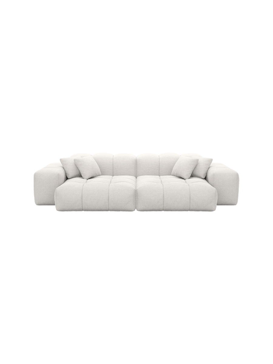 
3-Sitzer Design Sofa „Avenza“ mit Strukturstoff-Bezug - Strukturstoff Anthrazit