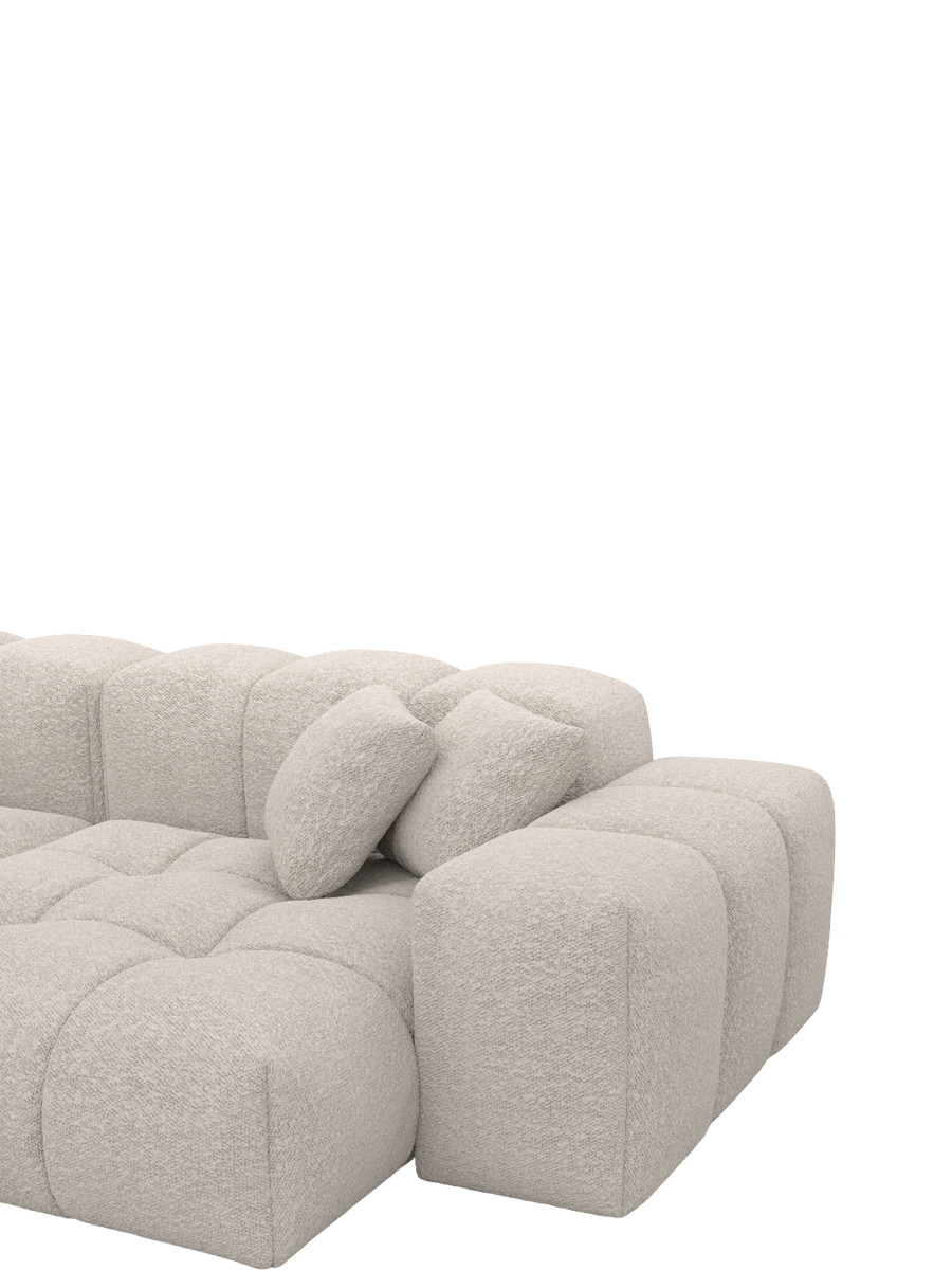 
4-Sitzer Design Sofa „Avenza“ mit Bouclé-Bezug - Bouclé Toffee
