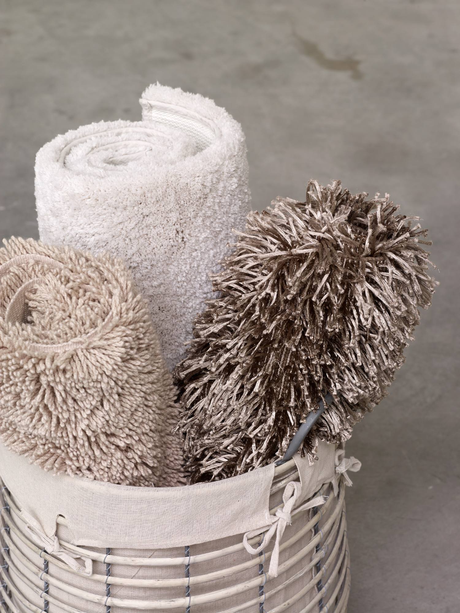 
Tapis de bain design « Kemen » sable - 60 x 100 cm