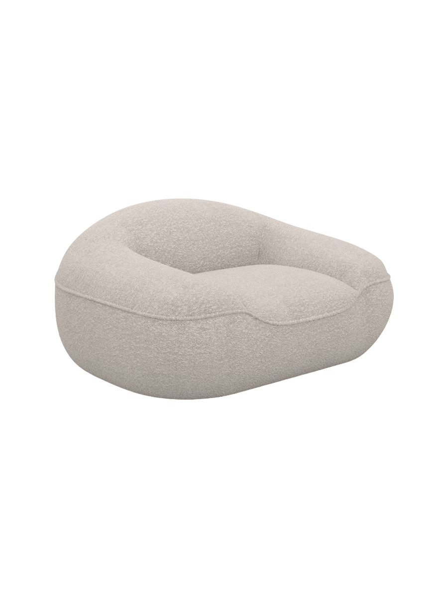 
Design Loungesessel „Novara“ mit Bouclé-Bezug - Bouclé Graphit