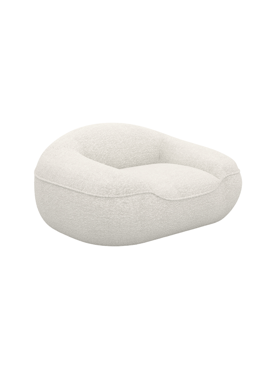 
Design Loungesessel „Novara“ mit Bouclé-Bezug - Bouclé Graphit