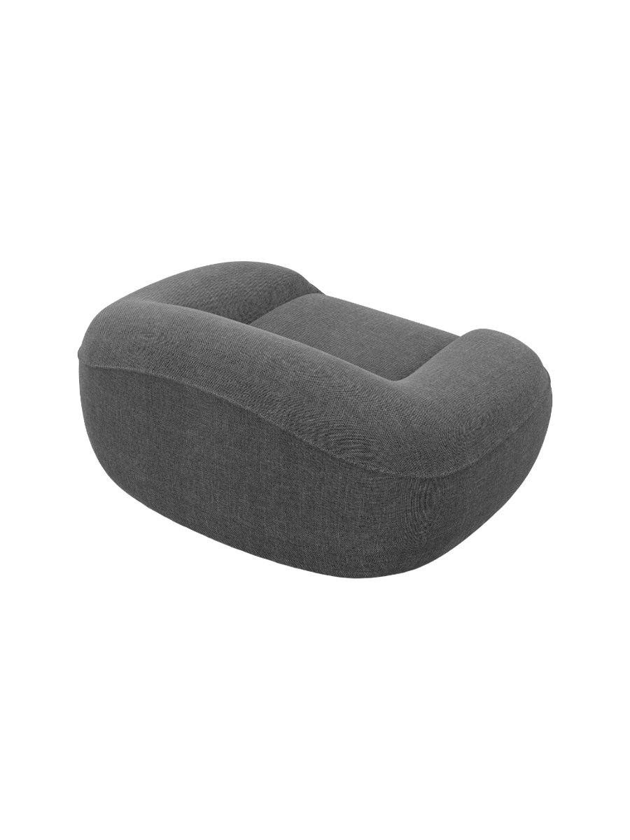 
Design Loungesessel „Novara“ mit Strukturstoff-Bezug - Strukturstoff Anthrazit