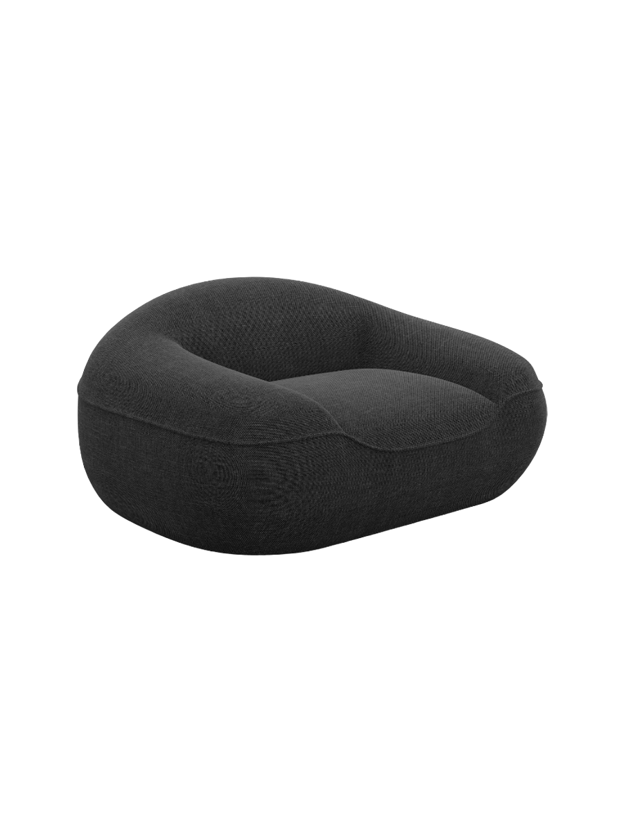 
Design Loungesessel „Novara“ mit Strukturstoff-Bezug - Strukturstoff Anthrazit