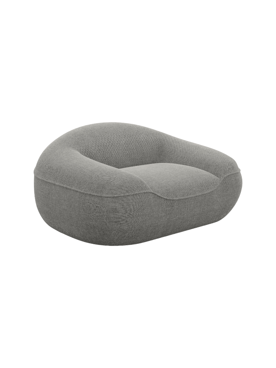 
Design Loungesessel „Novara“ mit Strukturstoff-Bezug - Strukturstoff Anthrazit