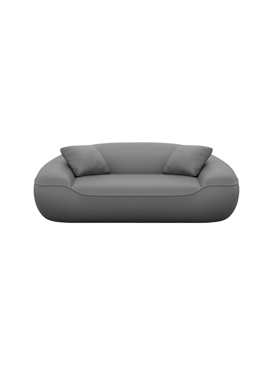 
2-Sitzer Design Echtleder Sofa „Novara“ - Echtleder Beige