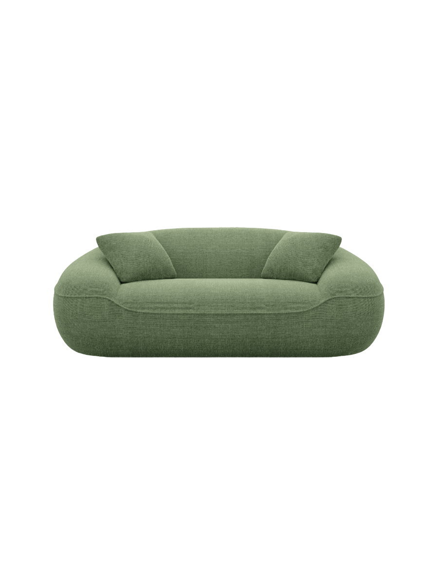
2-Sitzer Design Sofa „Novara“ mit Strukturstoff-Bezug - Strukturstoff Anthrazit