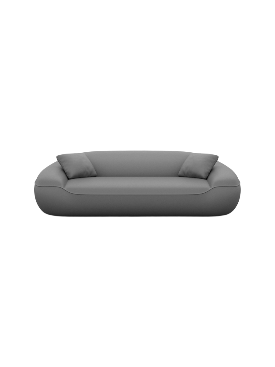 
3-Sitzer Design Echtleder Sofa „Novara“ - Echtleder Beige