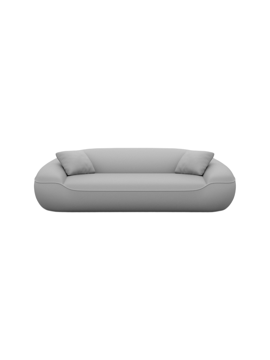 
3-Sitzer Design Echtleder Sofa „Novara“ - Echtleder Beige