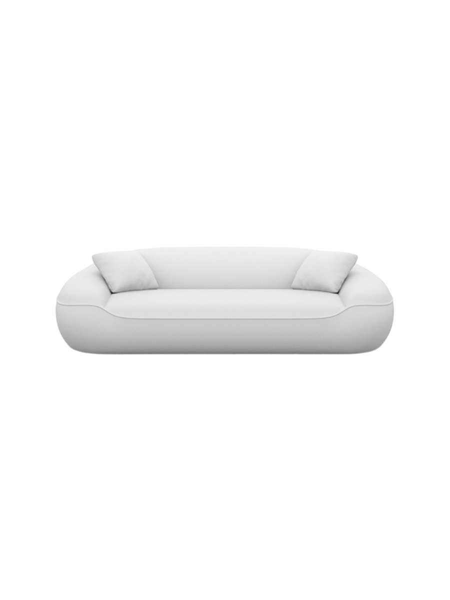 
3-Sitzer Design Echtleder Sofa „Novara“ - Echtleder Beige