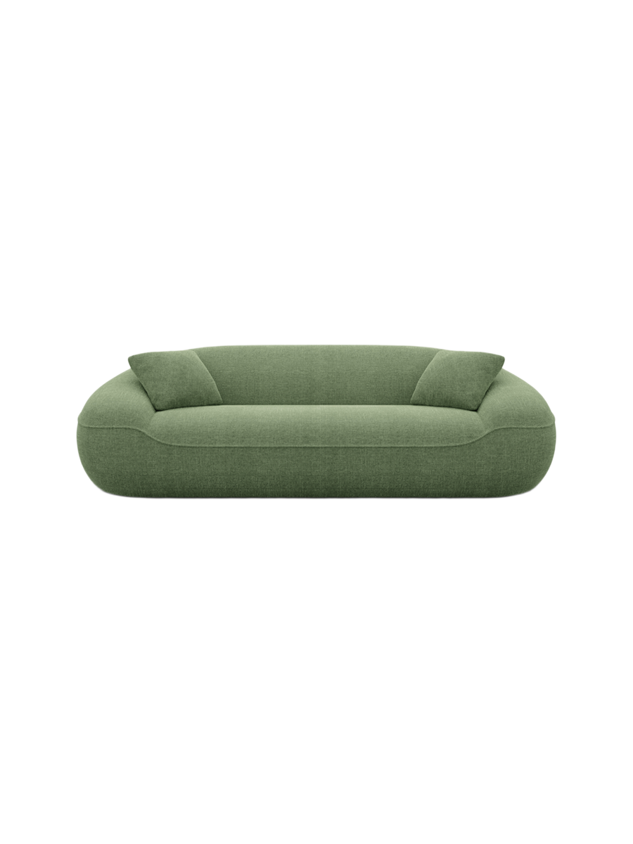 
3-Sitzer Design Sofa „Novara“ mit Strukturstoff-Bezug - Strukturstoff Anthrazit