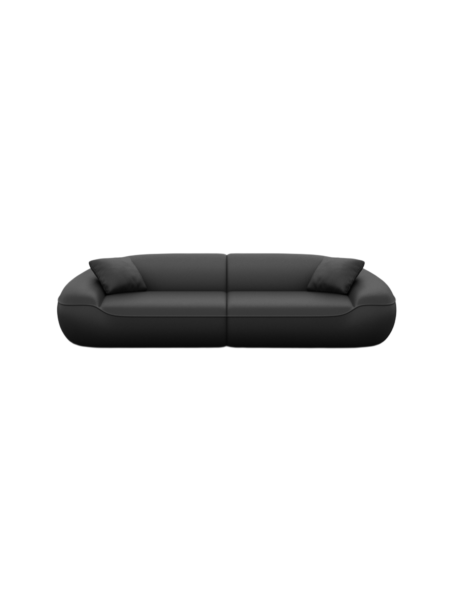 
4-Sitzer Design Echtleder Sofa „Novara“ - Echtleder Beige