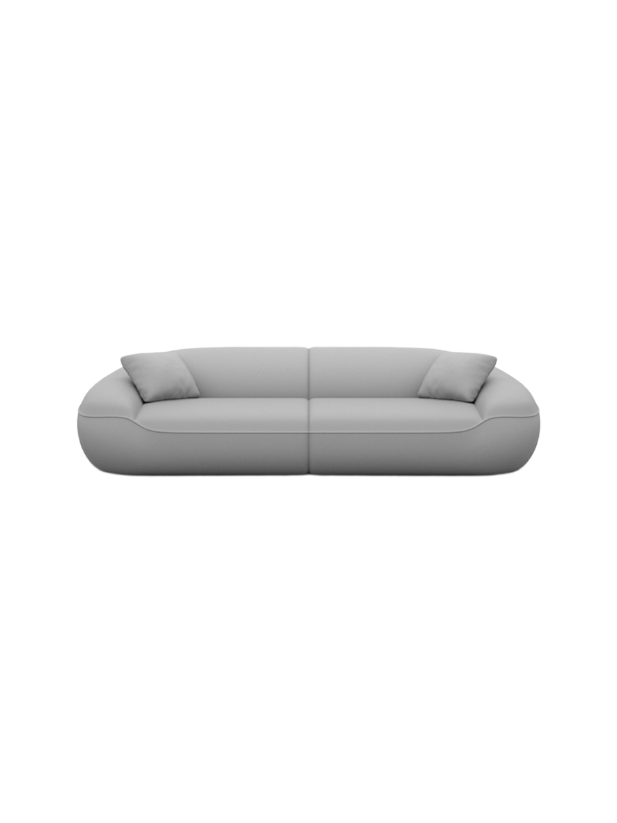 
4-Sitzer Design Echtleder Sofa „Novara“ - Echtleder Beige