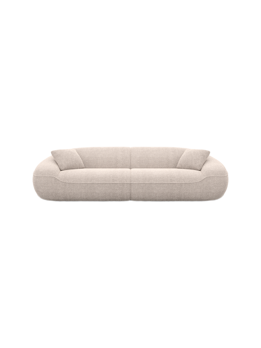 
4-Sitzer Design Sofa „Novara“ mit Strukturstoff-Bezug - Strukturstoff Anthrazit