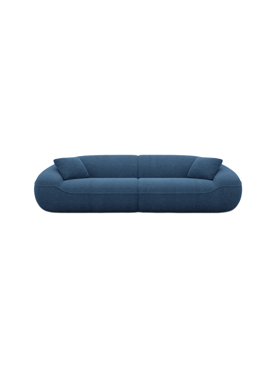
4-Sitzer Design Sofa „Novara“ mit Strukturstoff-Bezug - Strukturstoff Anthrazit