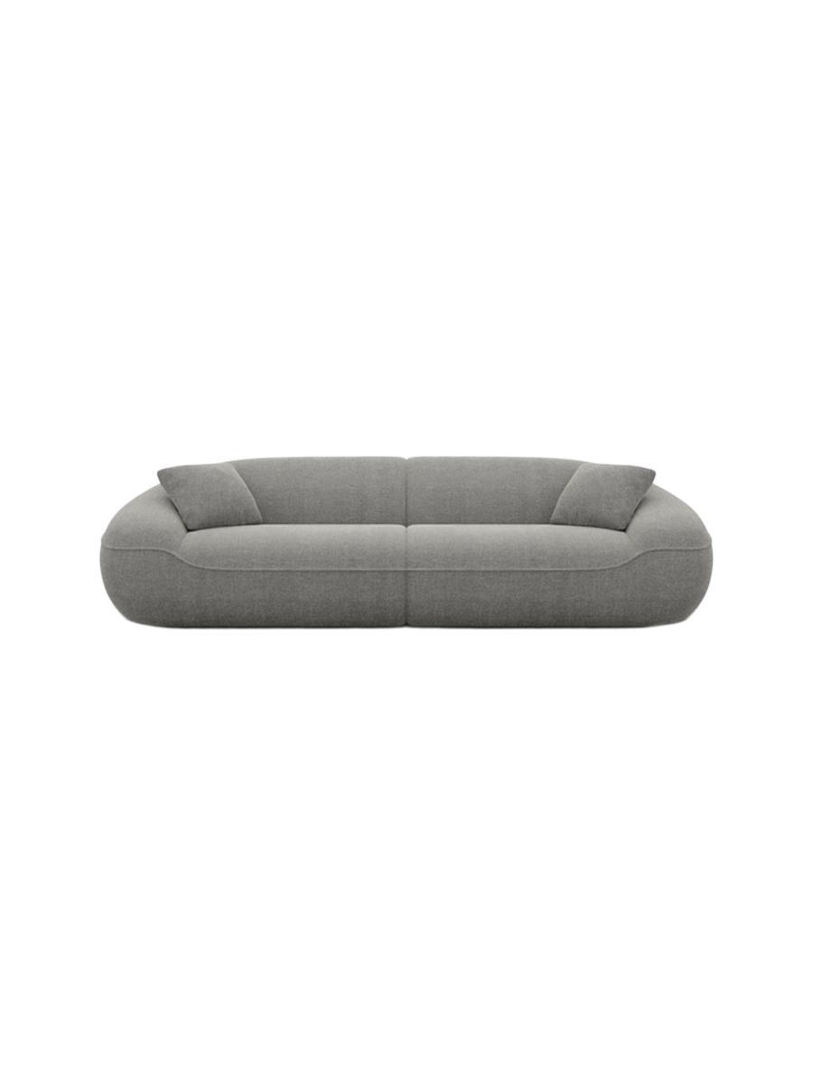 
4-Sitzer Design Sofa „Novara“ mit Strukturstoff-Bezug - Strukturstoff Anthrazit