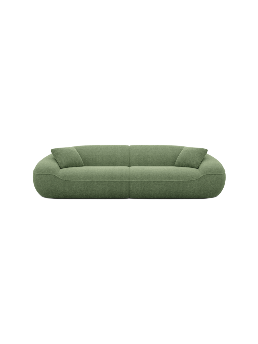 
4-Sitzer Design Sofa „Novara“ mit Strukturstoff-Bezug - Strukturstoff Anthrazit