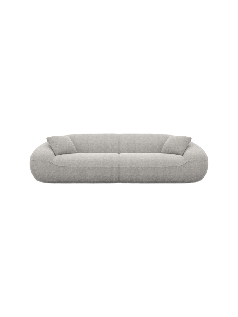 
4-Sitzer Design Sofa „Novara“ mit Strukturstoff-Bezug - Strukturstoff Anthrazit