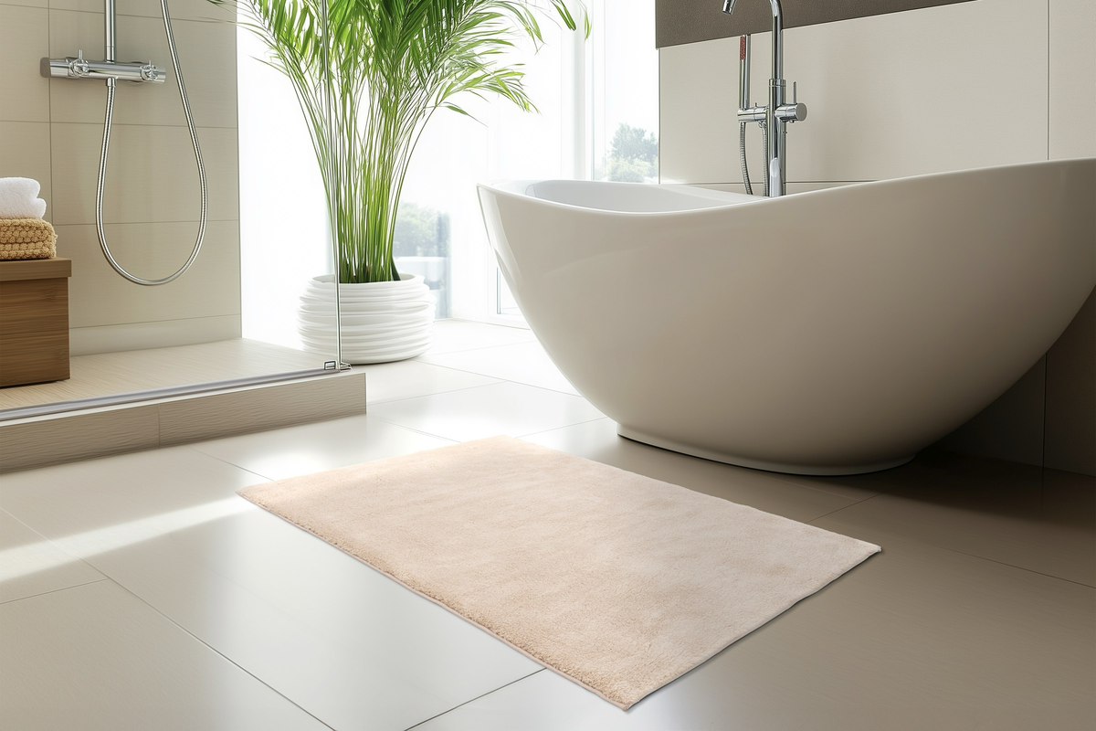 
Hochwertiger, waschbarer Badteppich „Laura“ - Beige - 40 x 60 cm