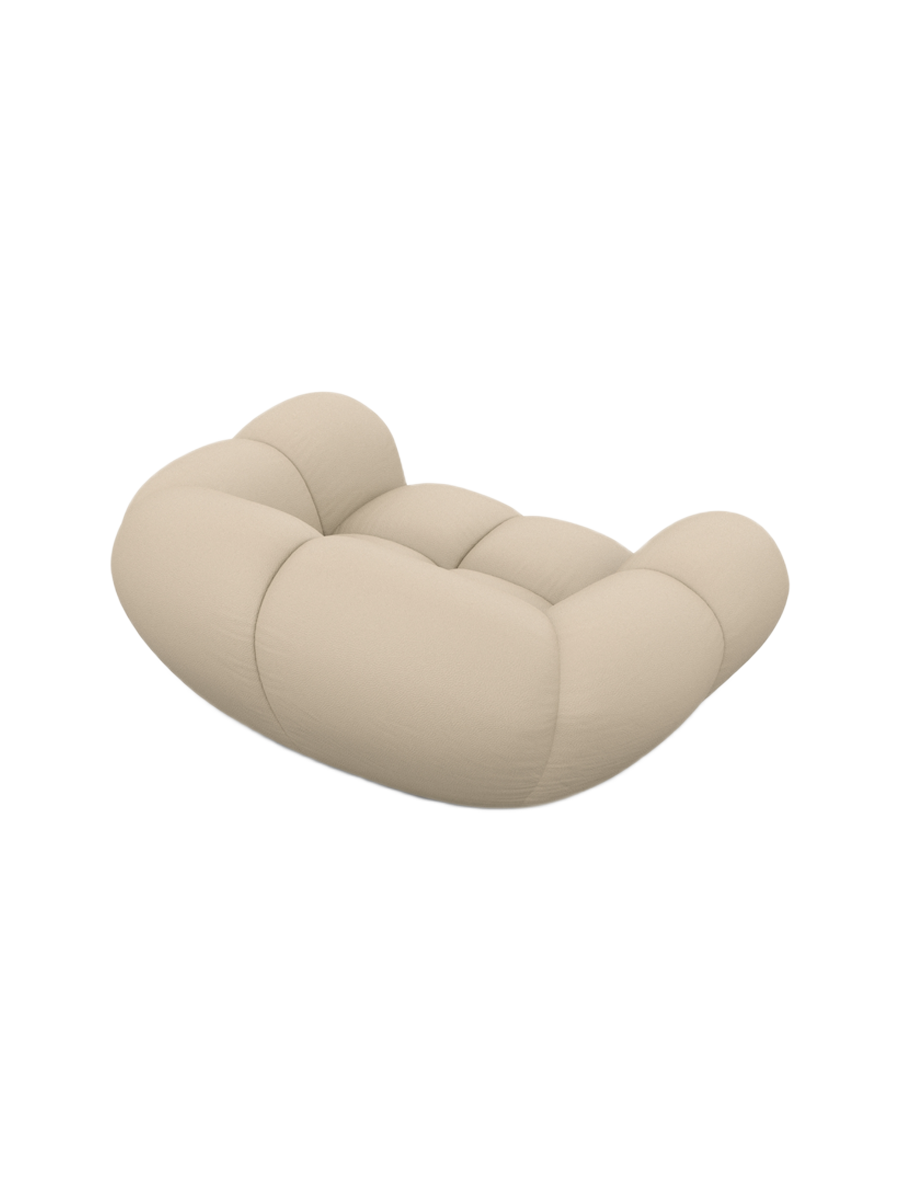 
Design Echtleder Loungesessel „Levante“ - Echtleder Beige