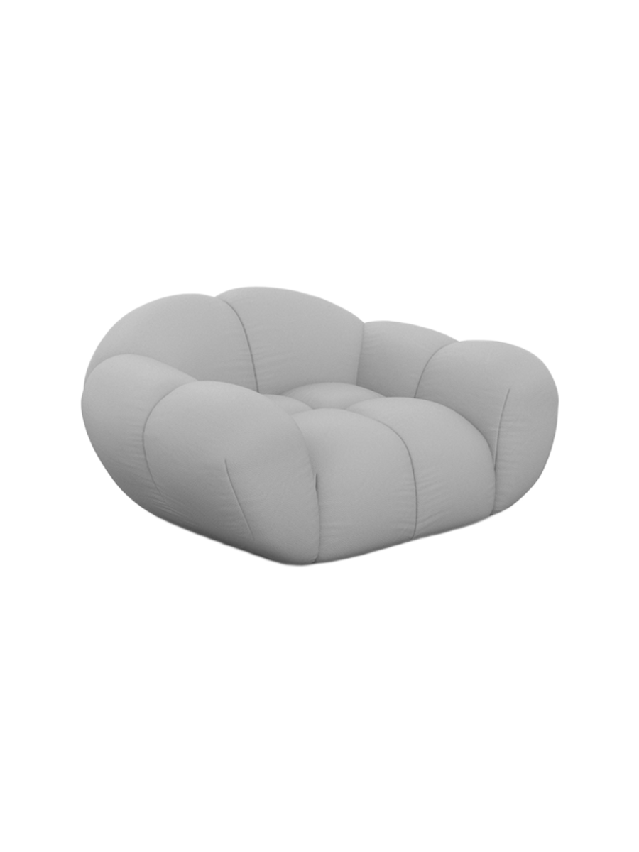
Design Echtleder Loungesessel „Levante“ - Echtleder Beige