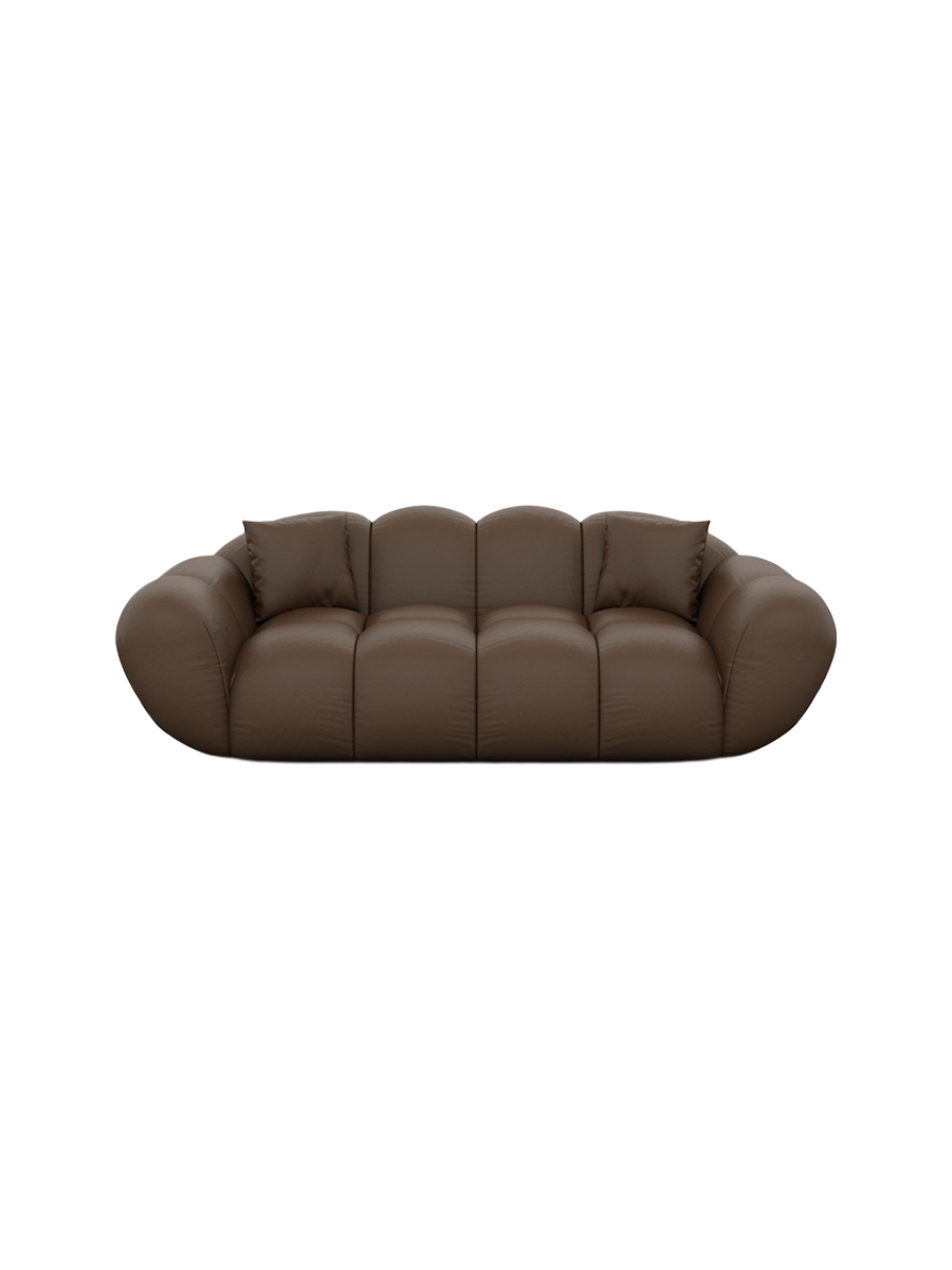 
2-Sitzer Design Echtleder Sofa „Levante“ - Echtleder Beige