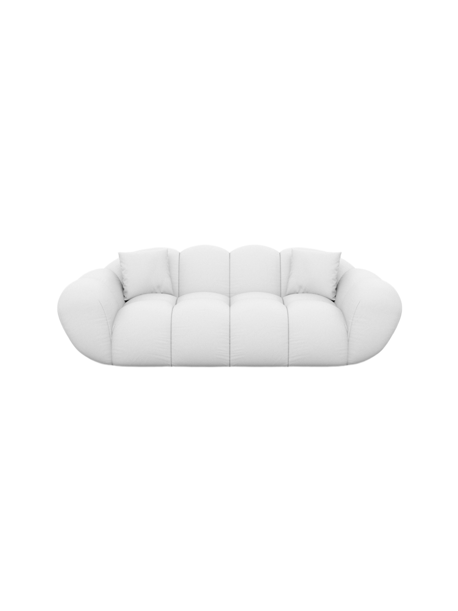 
2-Sitzer Design Echtleder Sofa „Levante“ - Echtleder Beige
