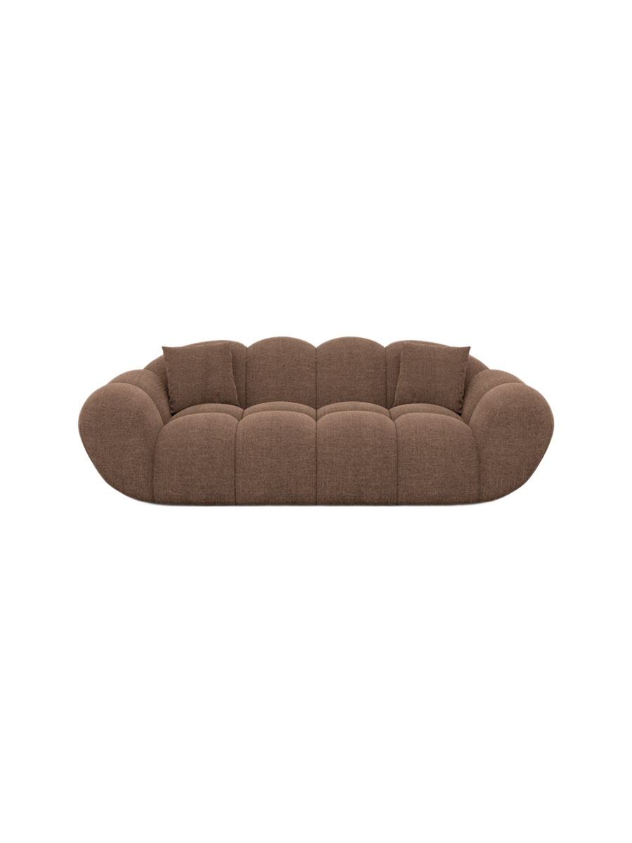 
2-Sitzer Design Sofa „Levante“ mit Strukturstoff-Bezug - Strukturstoff Anthrazit