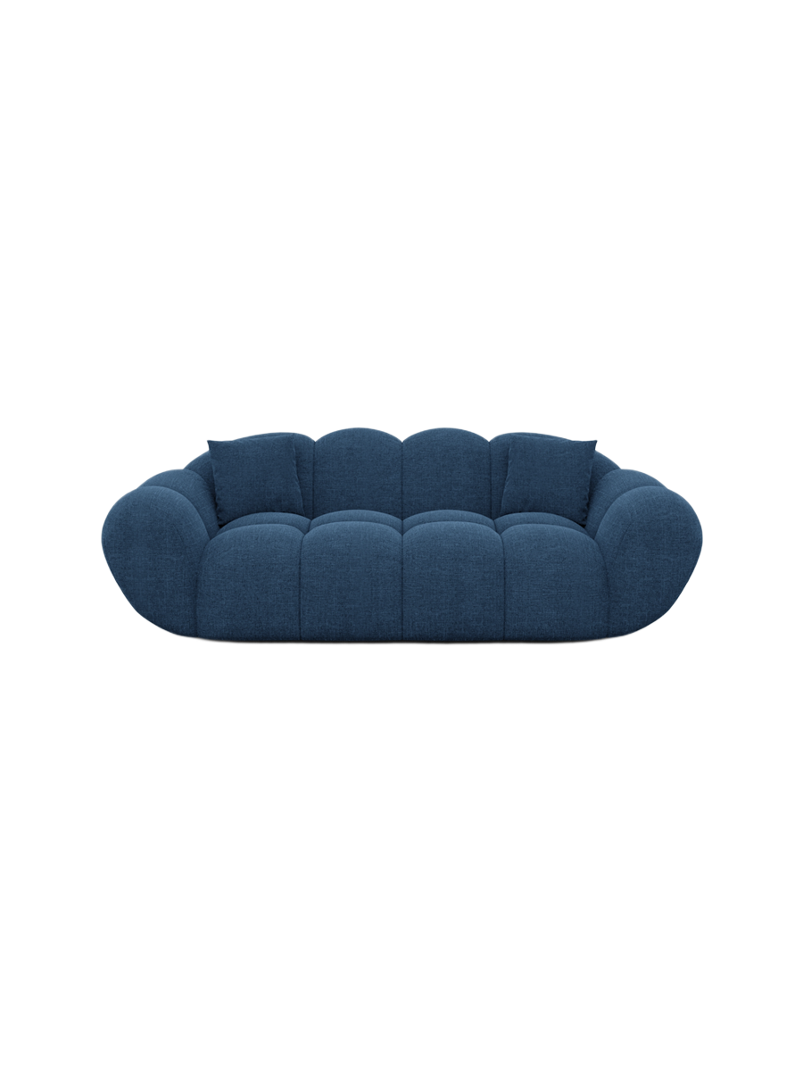 
2-Sitzer Design Sofa „Levante“ mit Strukturstoff-Bezug - Strukturstoff Anthrazit