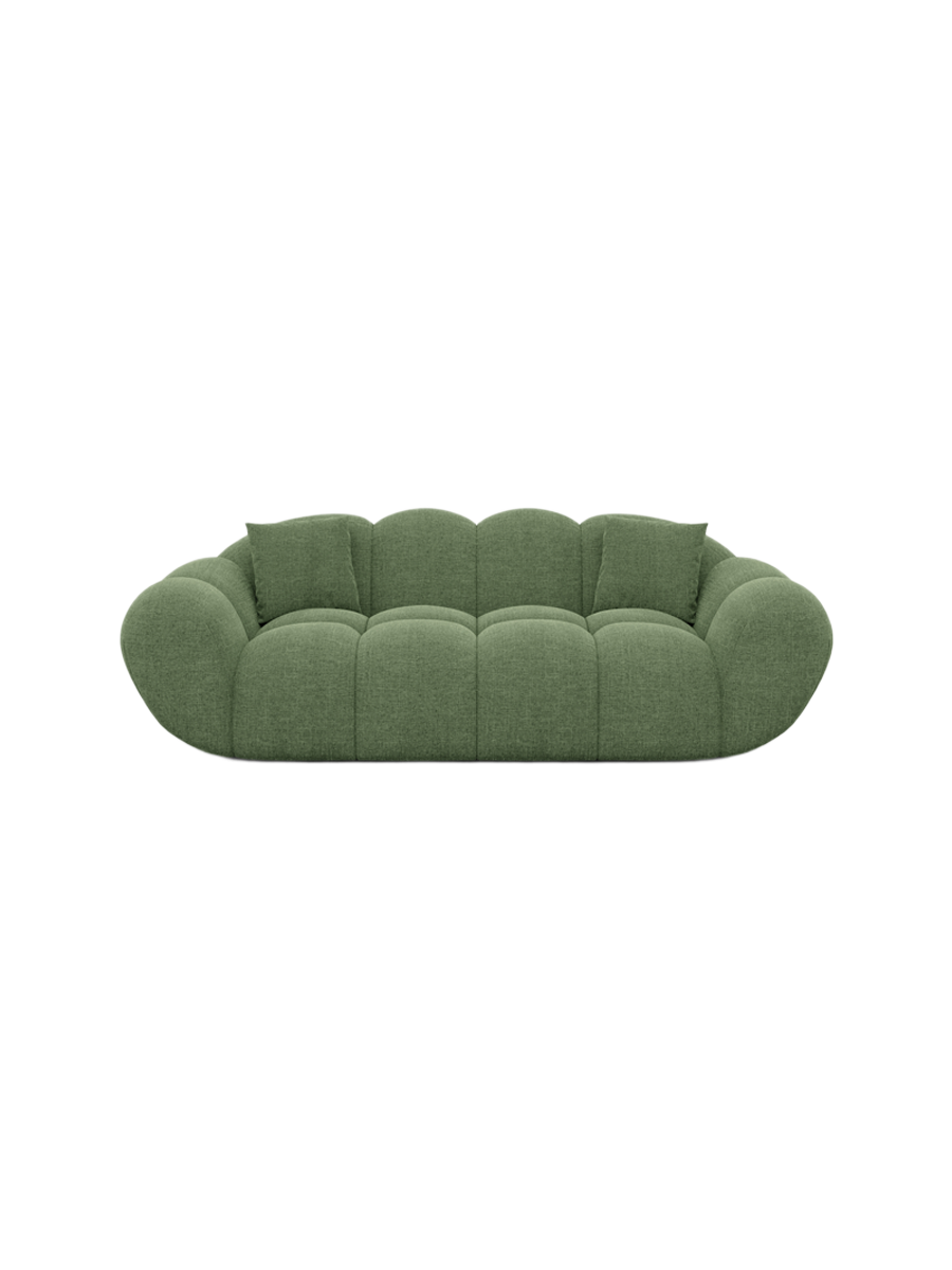 
2-Sitzer Design Sofa „Levante“ mit Strukturstoff-Bezug - Strukturstoff Anthrazit