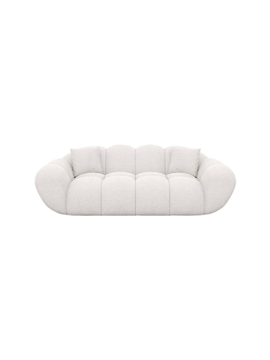 
2-Sitzer Design Sofa „Levante“ mit Strukturstoff-Bezug - Strukturstoff Anthrazit