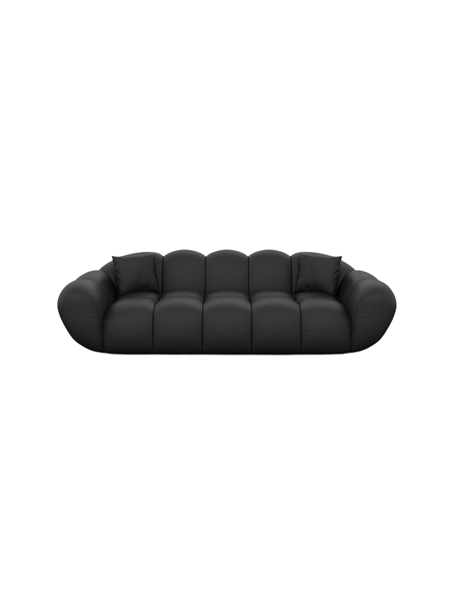
3-Sitzer Design Echtleder Sofa „Levante“ - Echtleder Beige