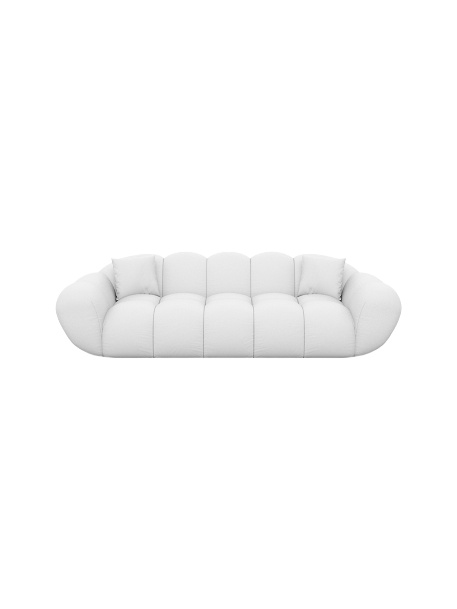 
3-Sitzer Design Echtleder Sofa „Levante“ - Echtleder Beige