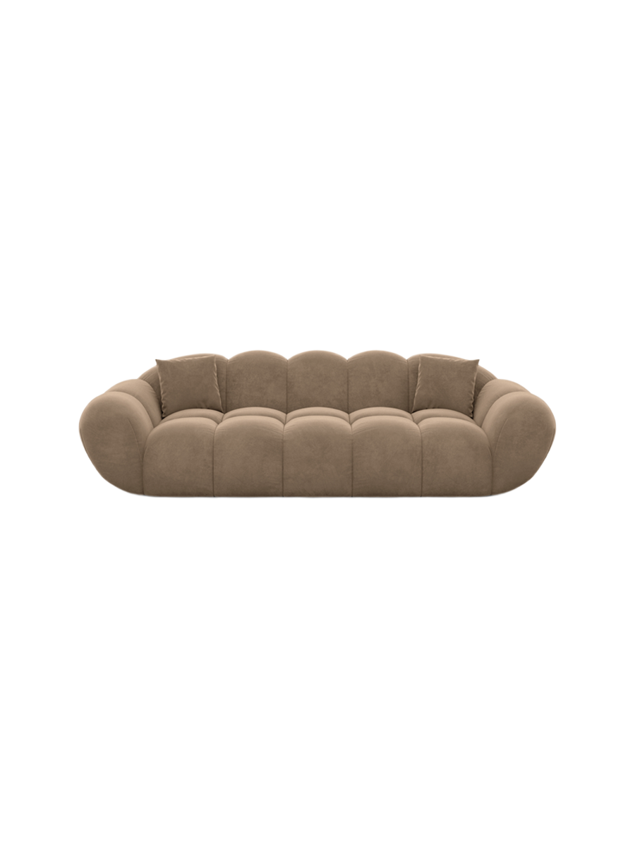 
3-seat designer sofa “Levante” with velvet upholstery - Velvet cover Royal Blue
