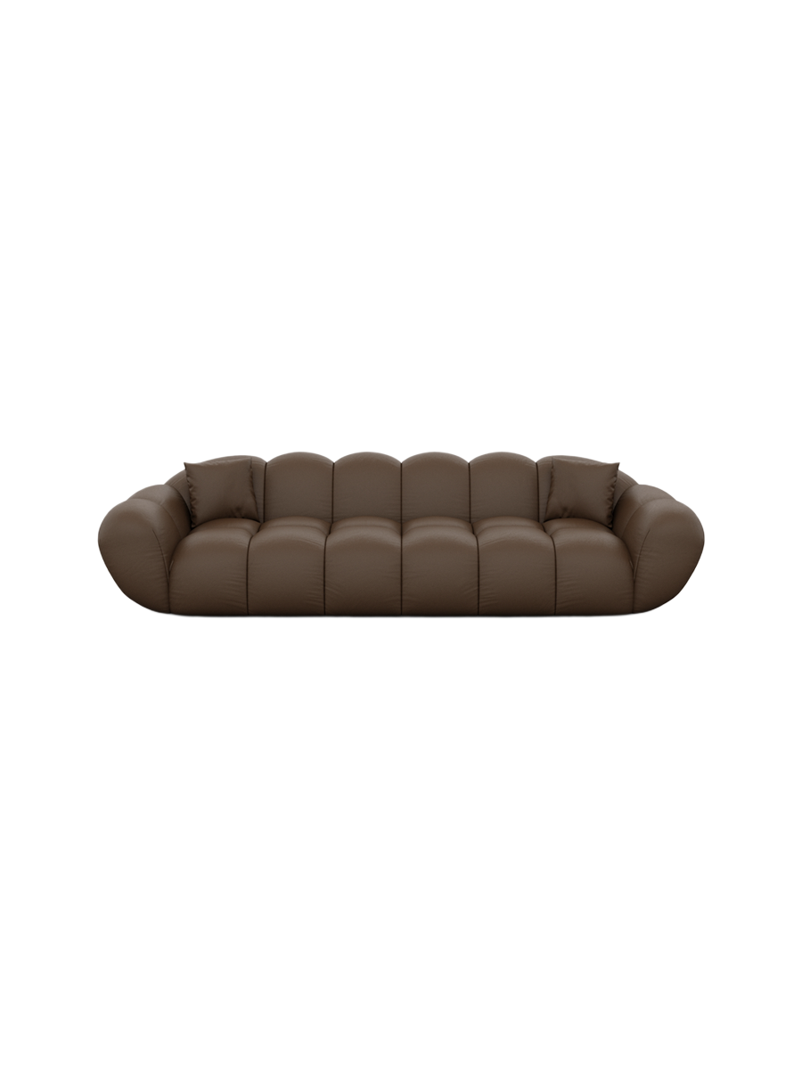 
4-Sitzer Design Echtleder Sofa „Levante“ - Echtleder Beige