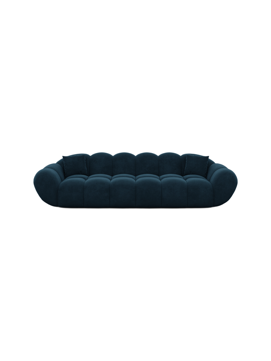 
Canapé design 4 places « Levante » avec revêtement en velours - Revêtement en velours Königsblau