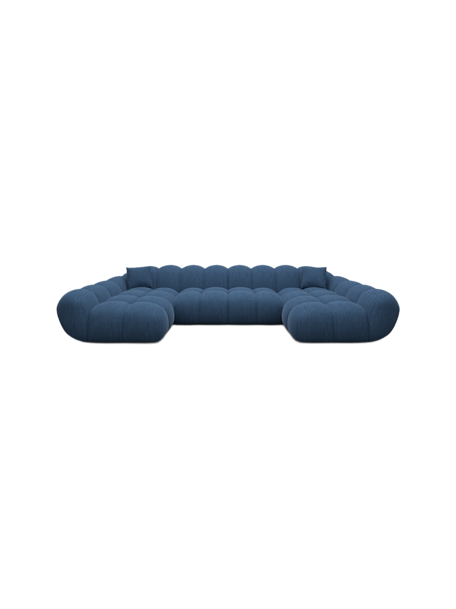 
6-Sitzer Design Panorama-Sofa „Levante Studio“ mit Strukturstoff-Bezug - Strukturstoff Anthrazit