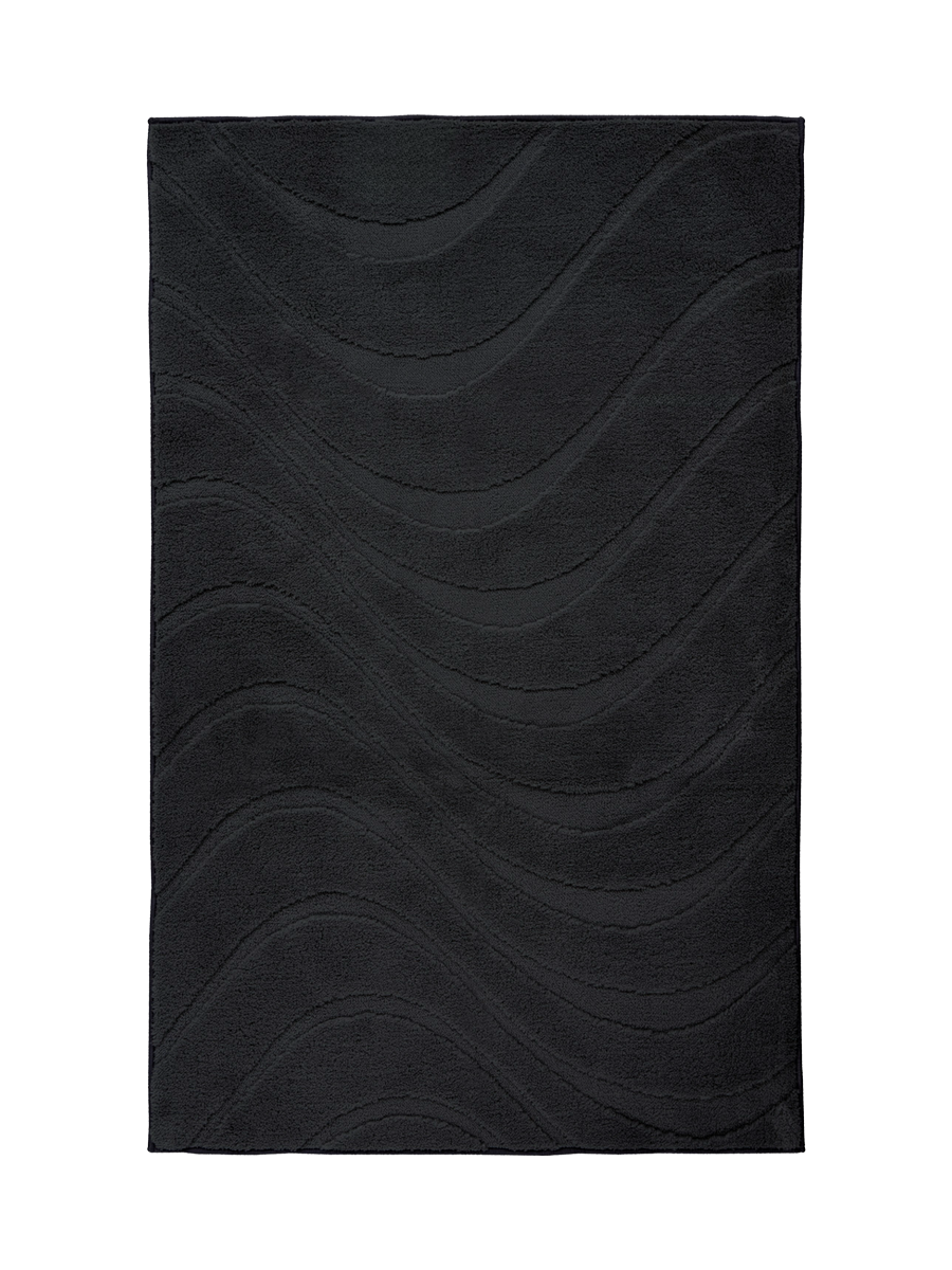 
High-quality, washable bath mat "Lina" - Black - 40 x 60 cm