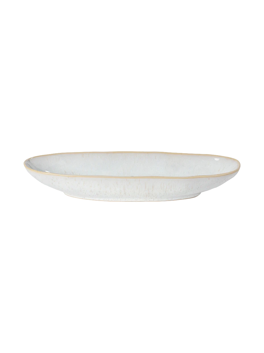 
Handcrafted Serving Platter "Eivissa" - Sand Beige / Medium