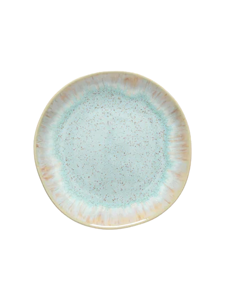 
Assiette artisanale à pain et apéritif « Eivissa » - Bleu Mer