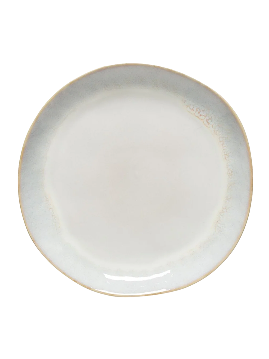 
Handmade, Round Salad/Dessert Plate "Brisa" - Salt