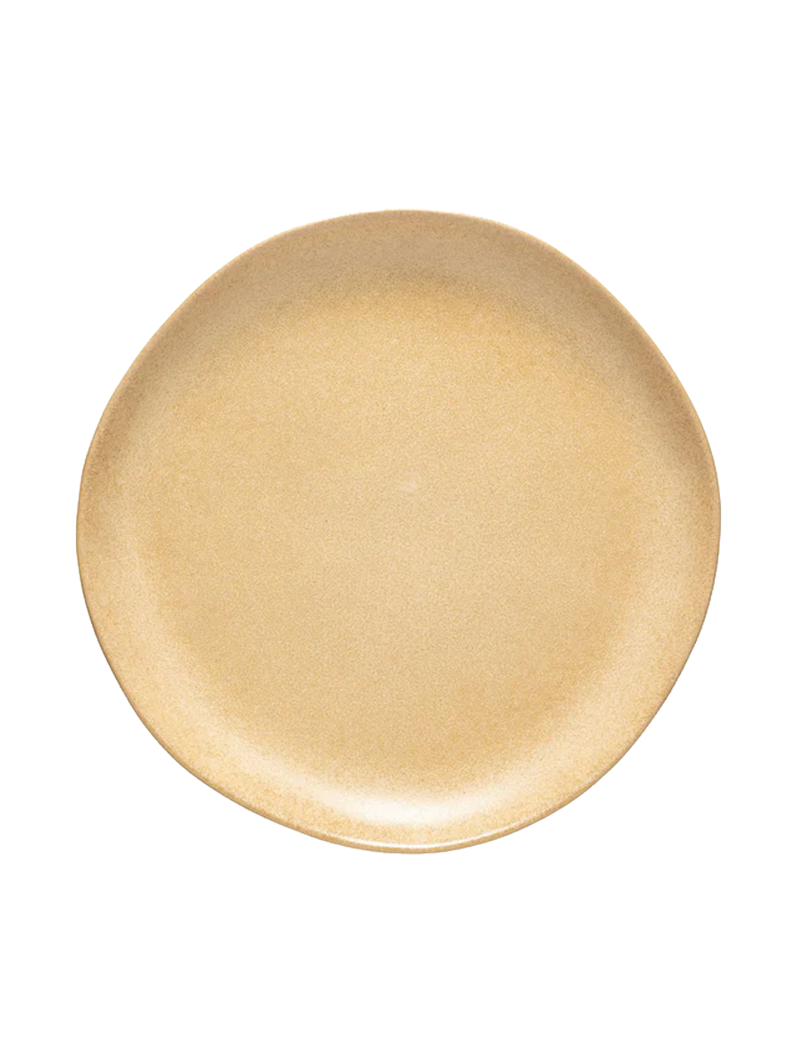 
Assiette artisanale « Livia » - Jaune champagne