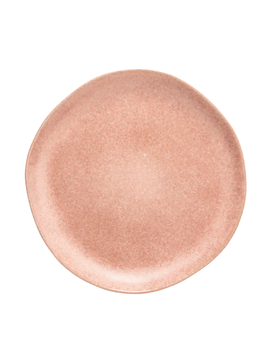 
Assiette artisanale « Livia » - Rose mauve
