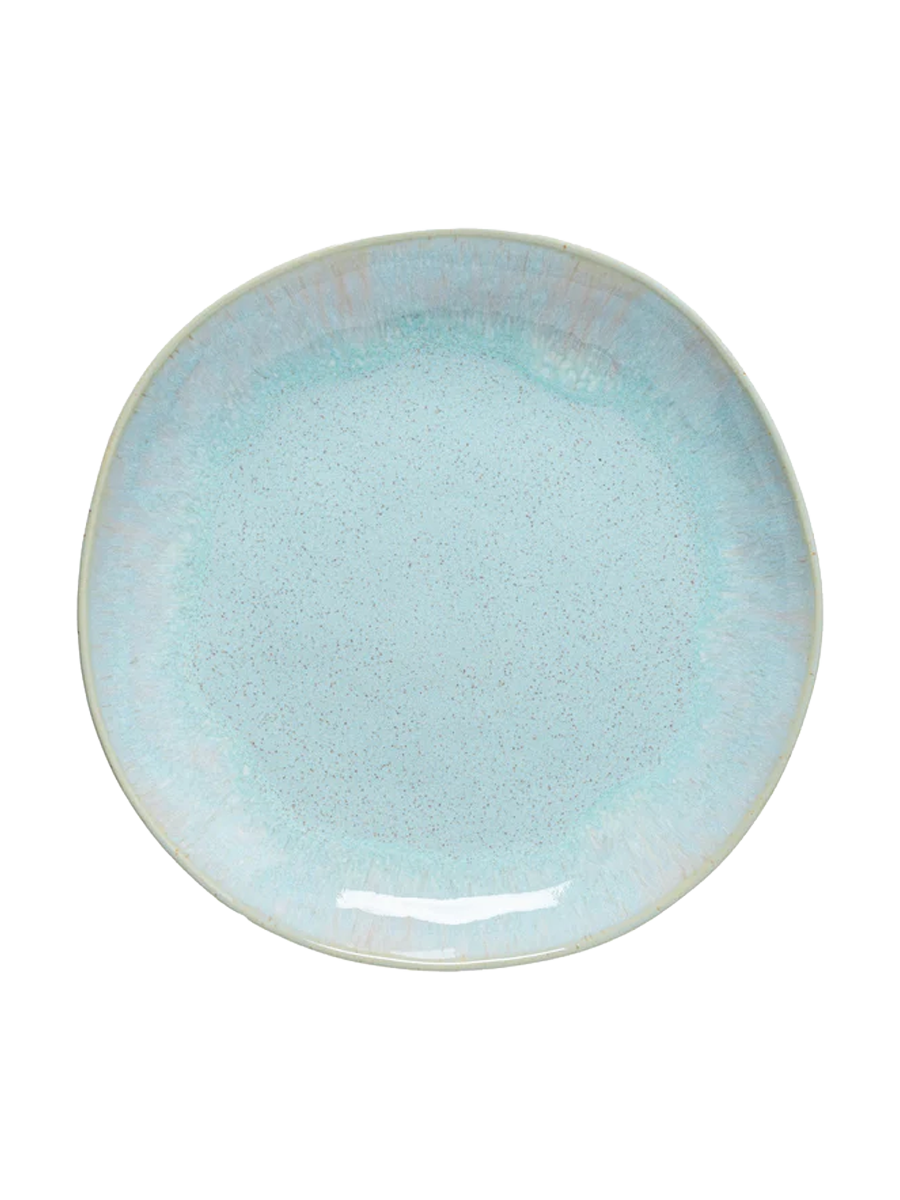 
Assiette à dîner artisanale « Eivissa » - Bleu Mer