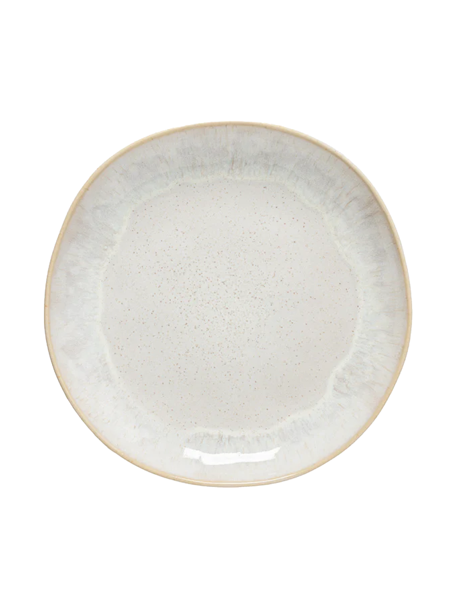 
Assiette à dîner artisanale « Eivissa » - Sable beige