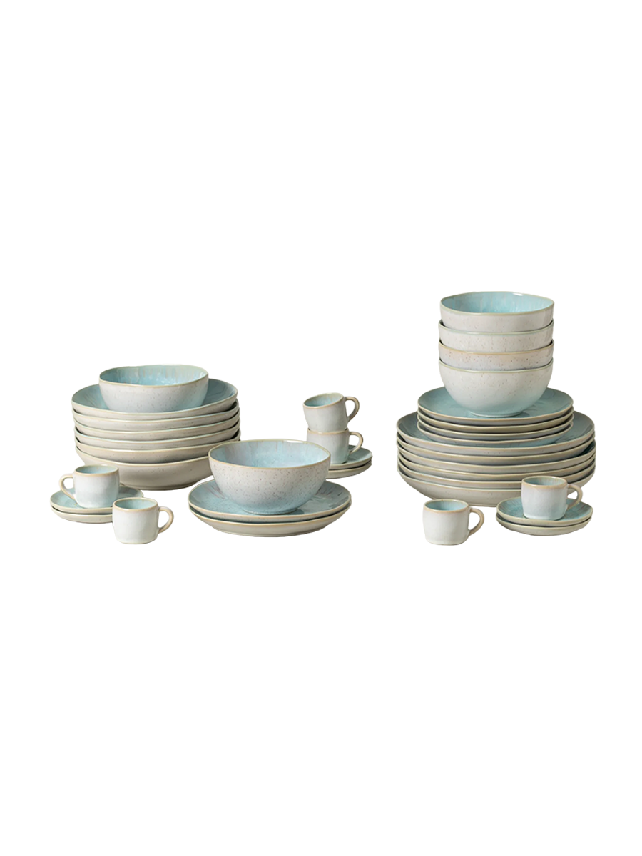 
Handmade dinnerware set "Eivissa Sea Blue", 6 persons, 36-piece