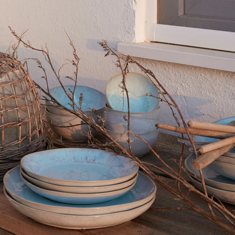
Corbeille de fruits artisanale « Eivissa » - Bleu Mer
