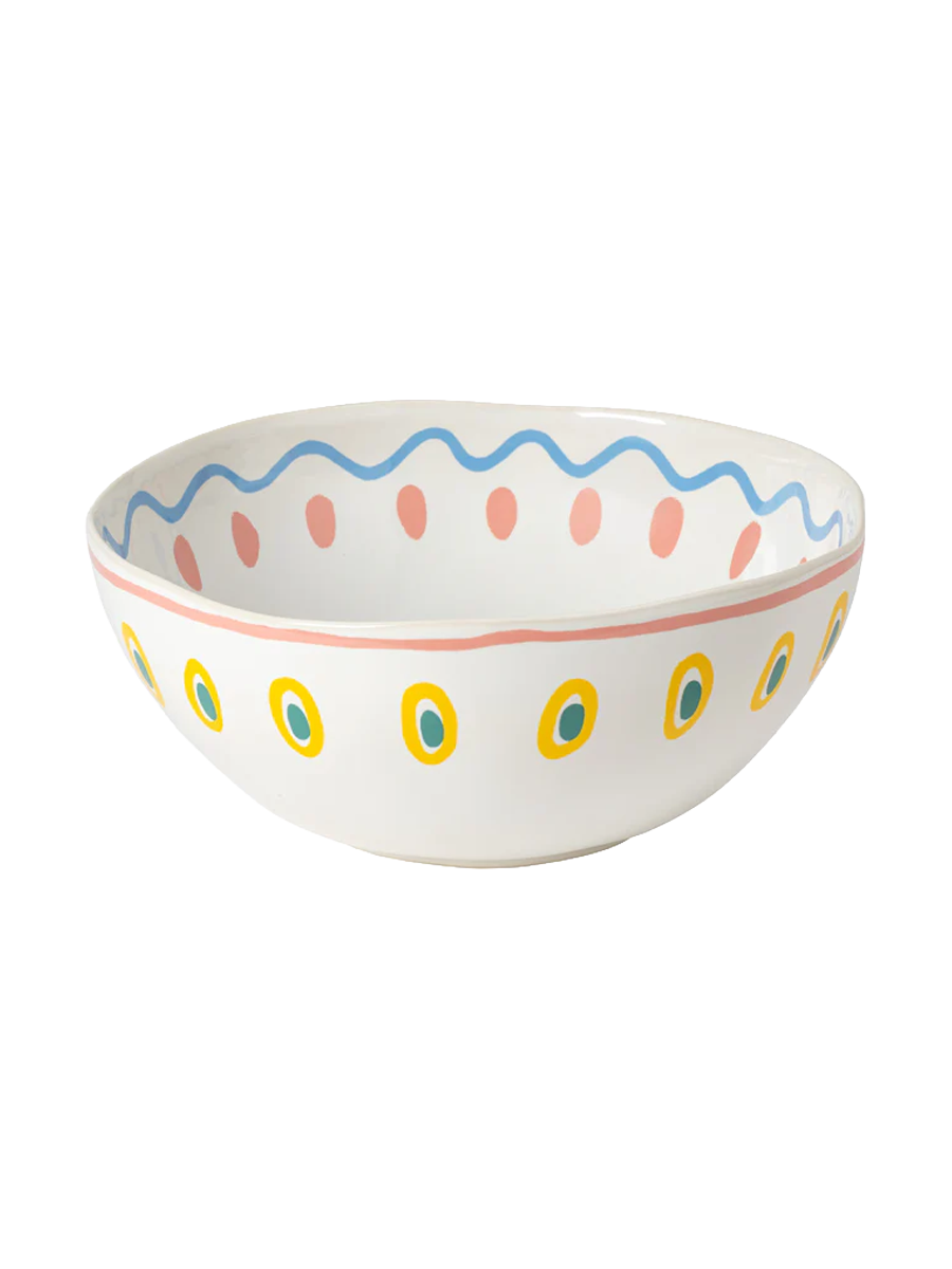 
Handcrafted Salad Bowl "Summer Bliss Octopus"