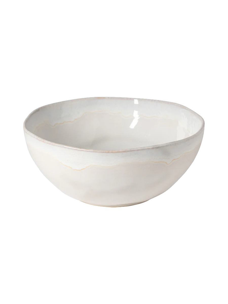 
Handmade Round Serving Bowl "Brisa" - Salt