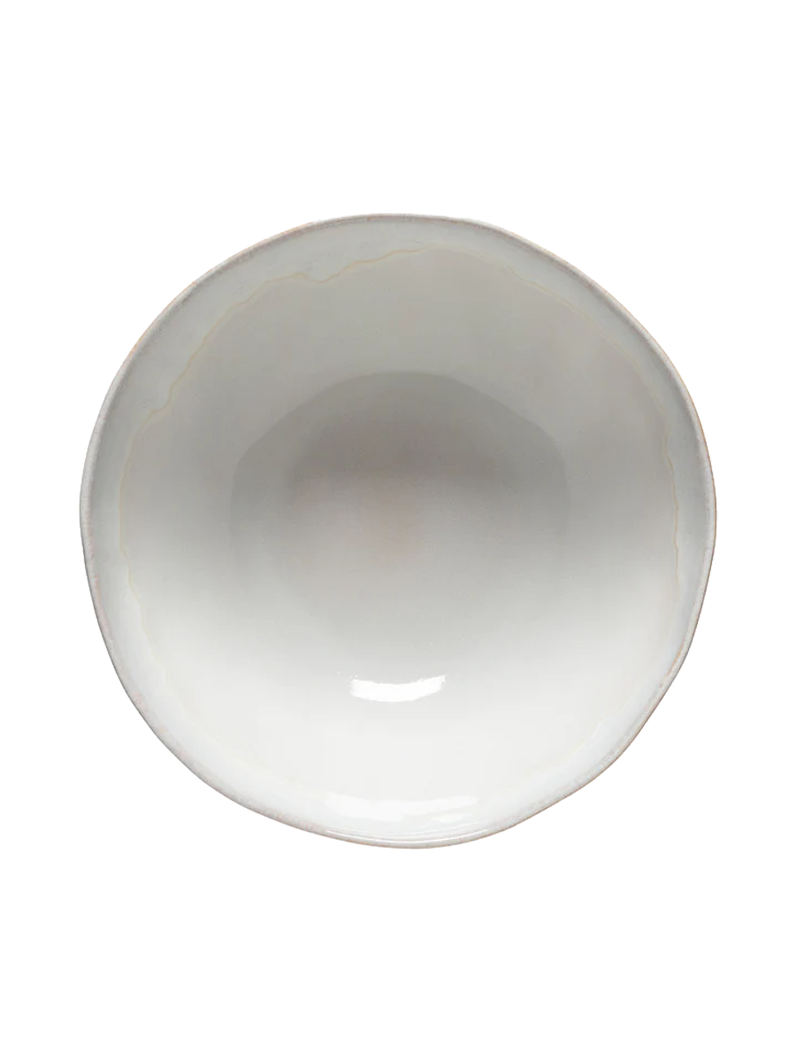 
Handmade Round Serving Bowl "Brisa" - Salt