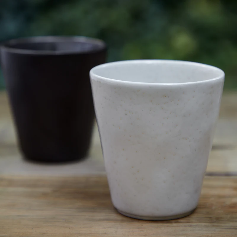 
Handcrafted Tumbler "Lagoa" - Stone, Beige